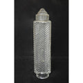 Art Deco Vintage Clear Skyscraper Lamp shade w/Chevron Pattern 9"