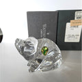 Waterford Crystal Pig Figurine With Box Ireland 4" Collectible Animal Sculpture Mint