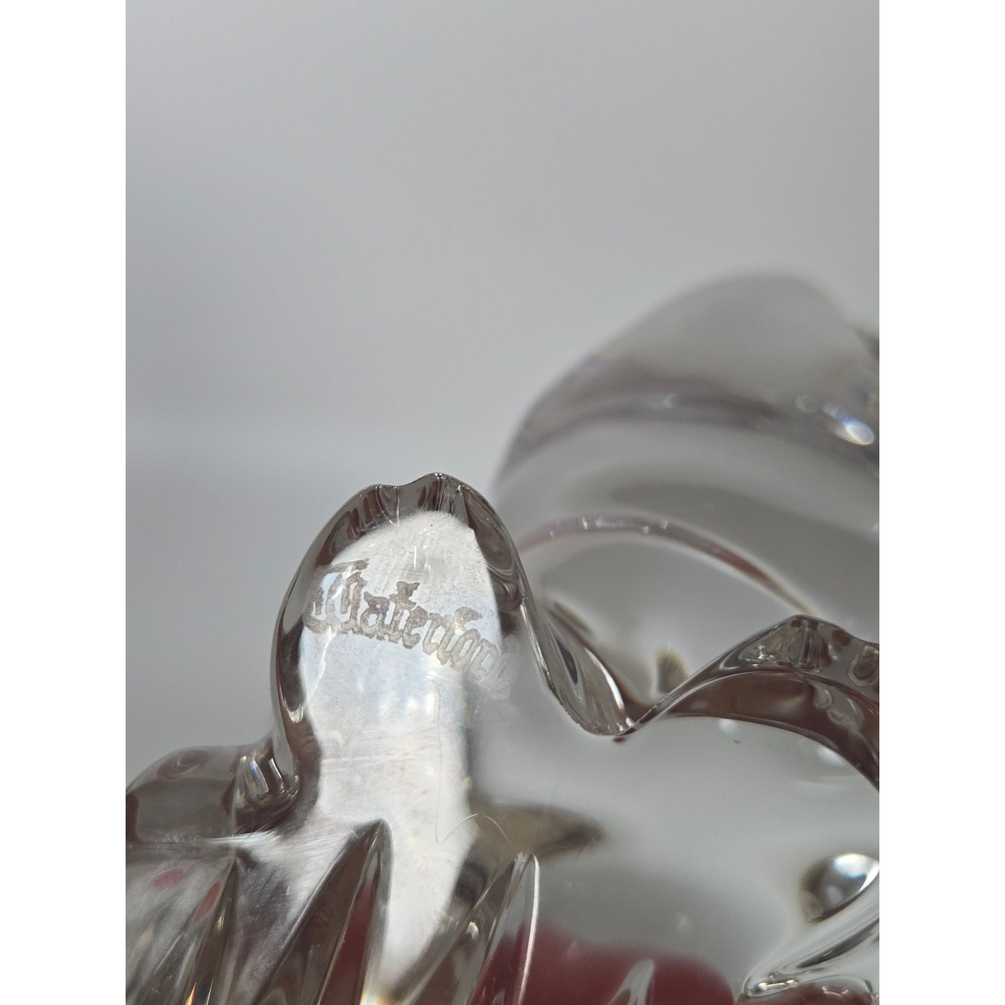 Waterford Crystal Pig Figurine With Box Ireland 4" Collectible Animal Sculpture Mint
