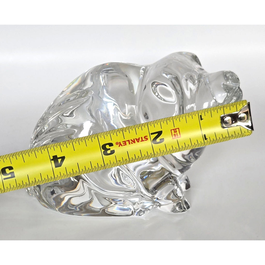 Waterford Crystal Pig Figurine With Box Ireland 4" Collectible Animal Sculpture Mint