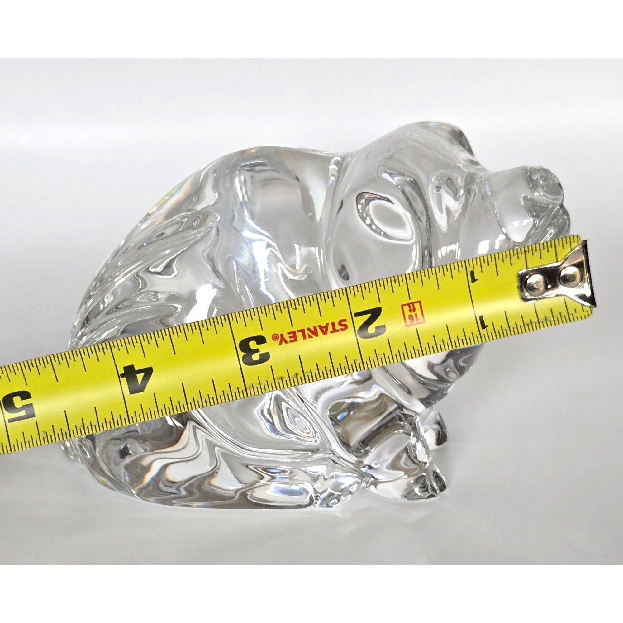 Waterford Crystal Pig Figurine With Box Ireland 4" Collectible Animal Sculpture Mint