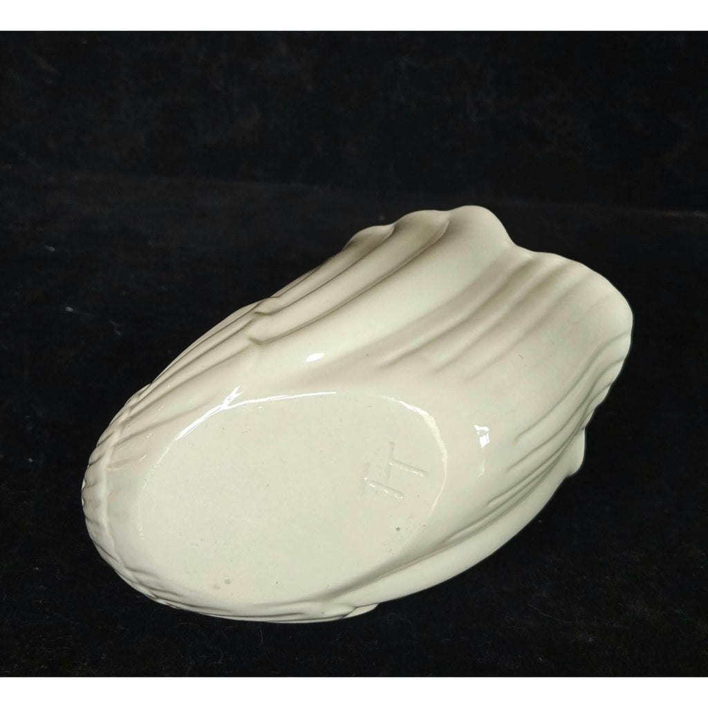 Vintage Ceramic Swan Planter Vase White With Yellow Beak 5 Inches Long