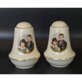 Vintage President Kennedy & Jackie Ceramic Salt & Pepper Shakers