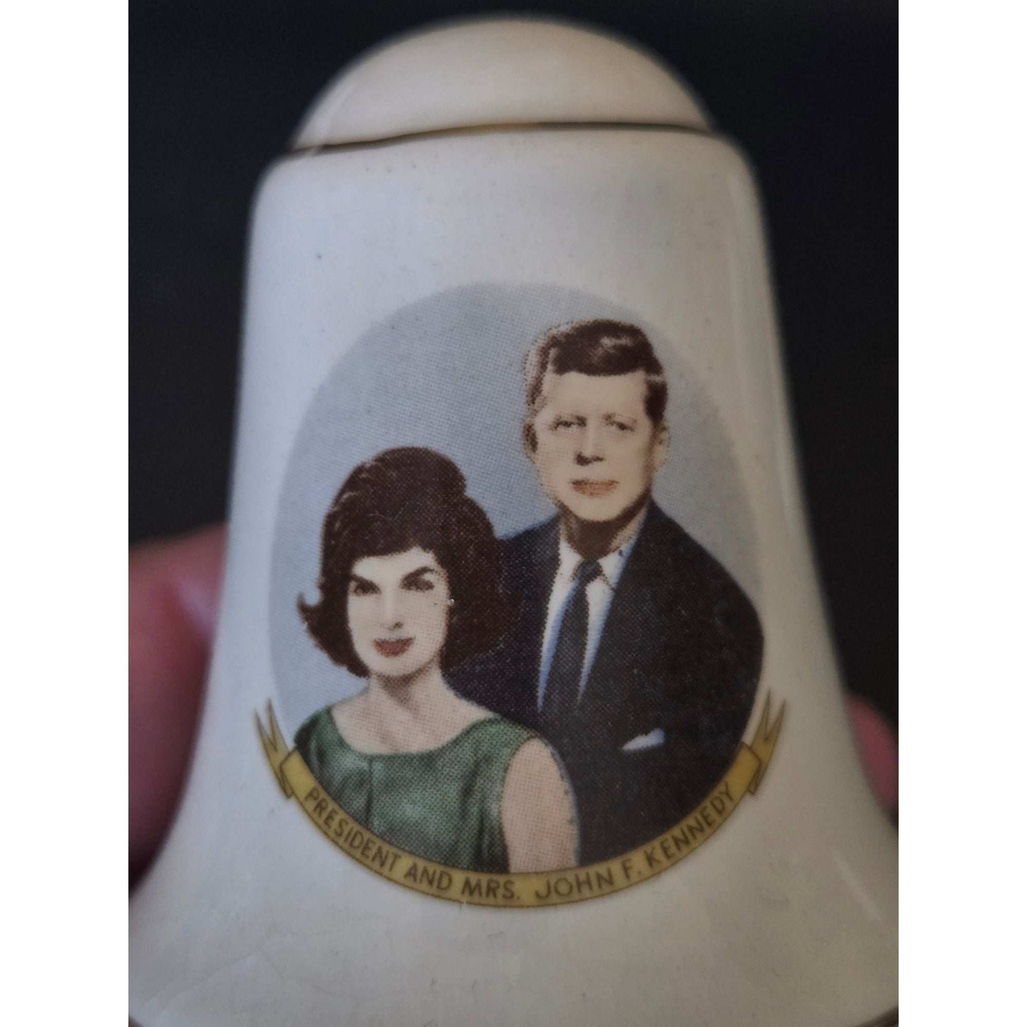 Vintage President Kennedy & Jackie Ceramic Salt & Pepper Shakers