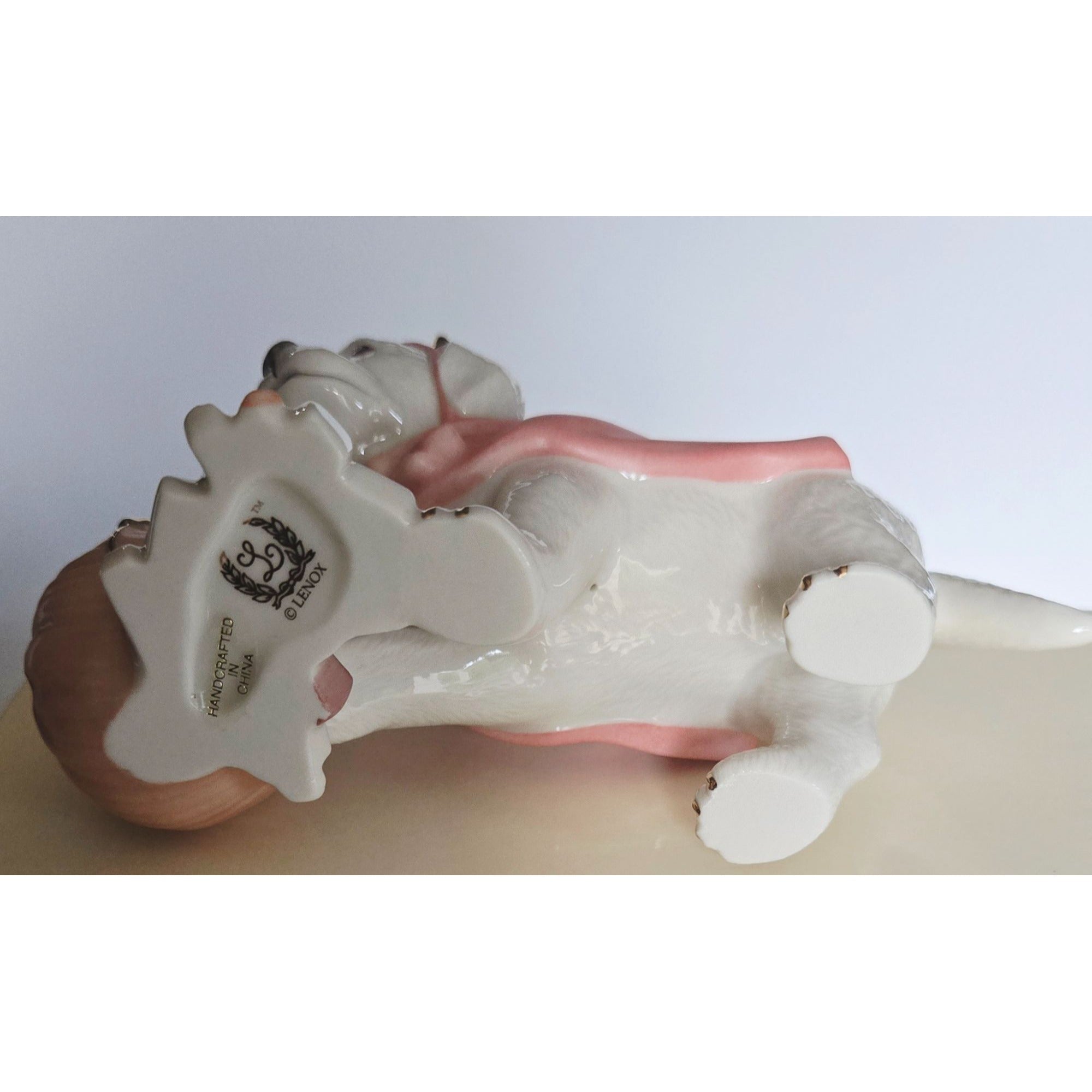 LENOX Sweet Little Devil Labrador Puppy Dog Halloween Fine China 24Kt Gold Boxed