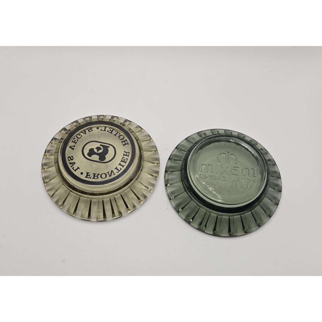Vintage Frontier Hotel & Maxim Casino Las Vegas Ashtrays Gray