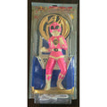 1994 Pink Power Rangers Girl Wall Action Wall Light in package good- fair  18"