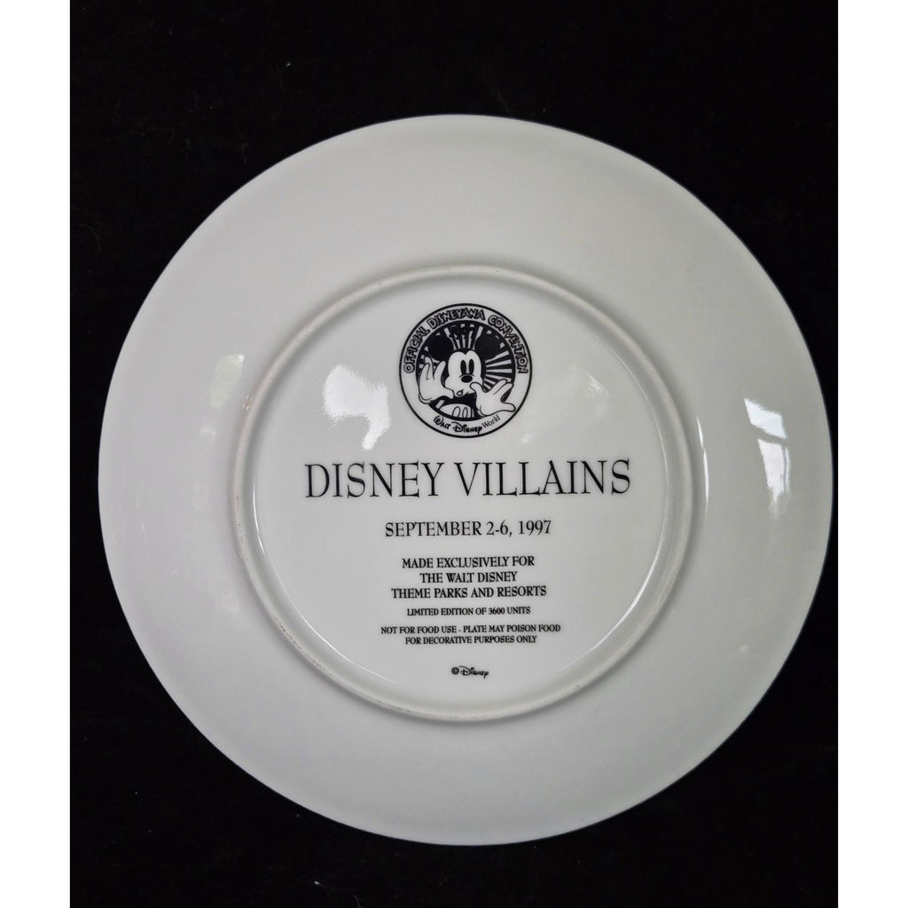 Disney Villains Limited Edition Decorative Plate 1997 Exclusive Theme Parks Collectible