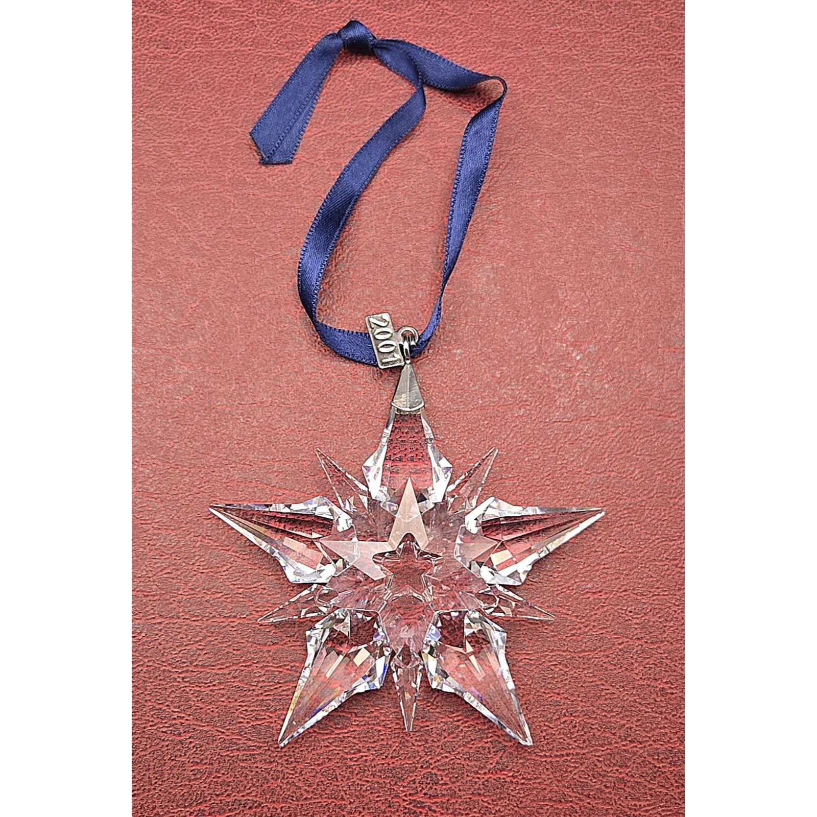 2001 Swarovski Crystal Annual Christmas Snowflake Star Ornament, BEAUTIFUL