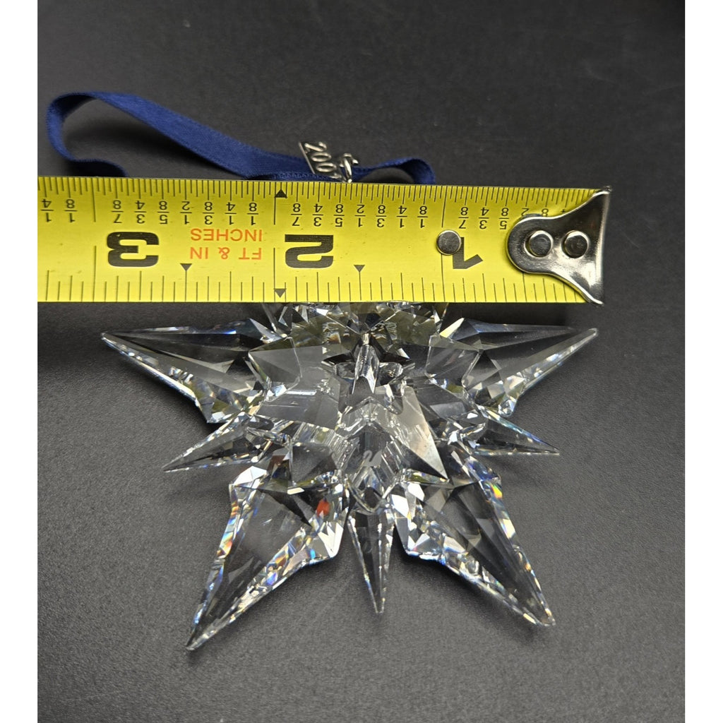 2001 Swarovski Crystal Annual Christmas Snowflake Star Ornament, BEAUTIFUL