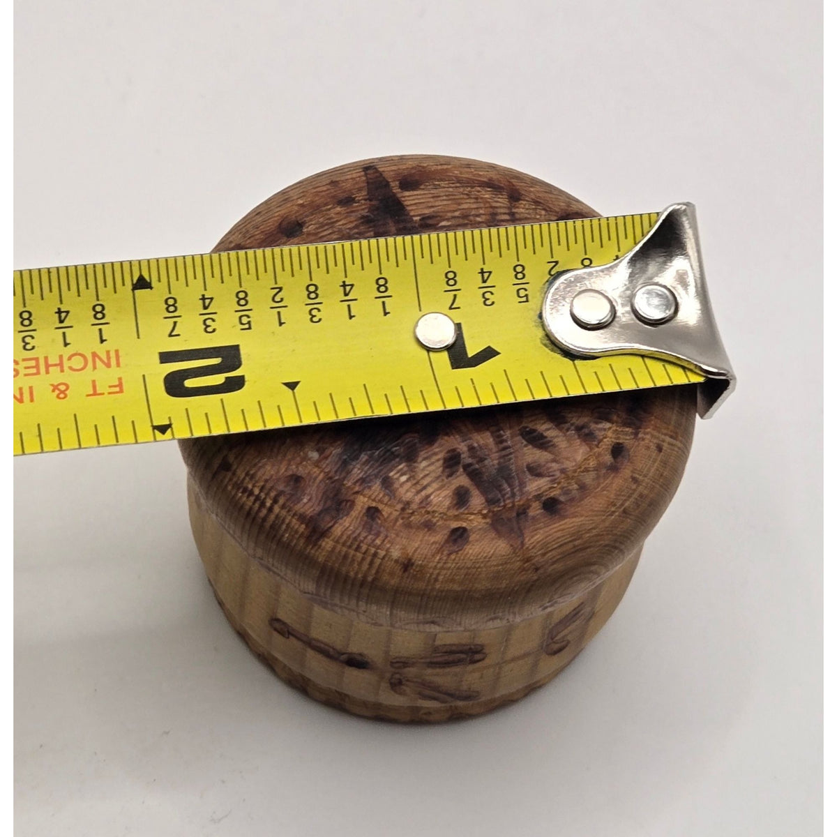 European Miniature Wooden Tea Set With Decorative Trinket Box, handcrafted