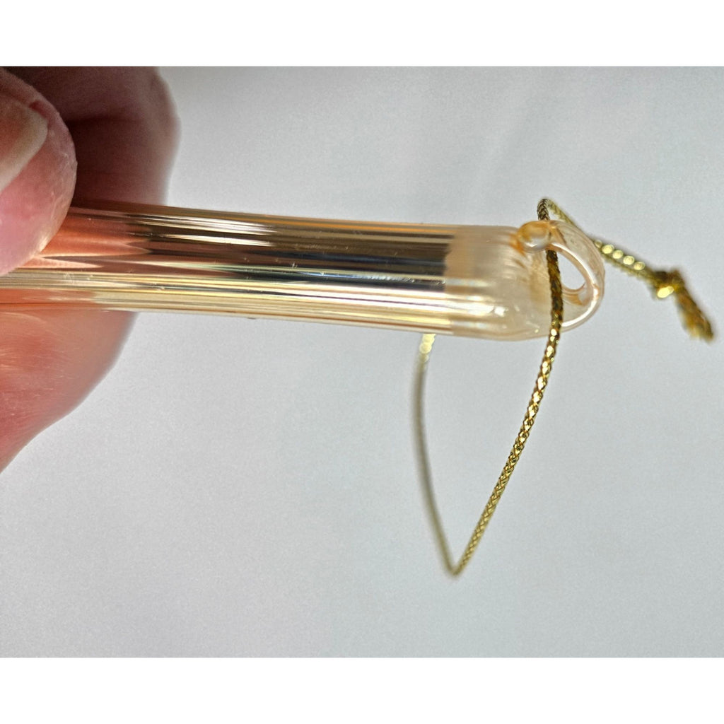 Raz Imports 12" Gold Long Ribbed Finial Style Ornament, Mercury Glass, Hand Blown