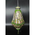Bradford Exchange Louis Tiffany Stained Glass Inspired Floral Pansy Ornament  porcelain