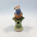 Vintage Ceramic Bird Bud Vase From Czechoslovakia Hand-Painted 5.5 Inches Tall