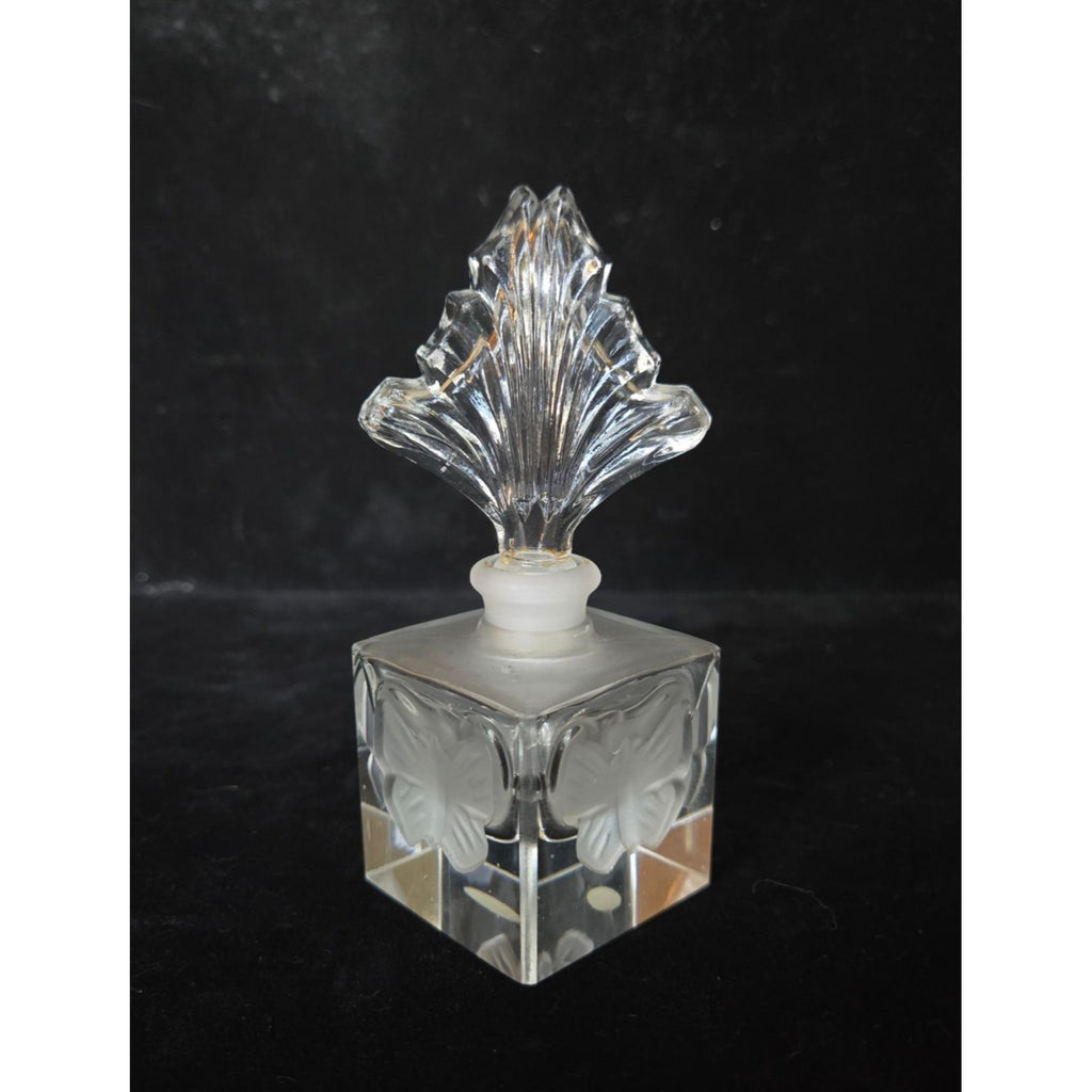 Vintage Crystal Butterfly Perfume Bottle