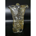 Karen Naylor Hand Blown Art Glass Male Sculpture with gold flecks- MINT, 9"