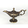 Metal Miniatures Aladdin Genie Lamp With Ornate Floral details collectible