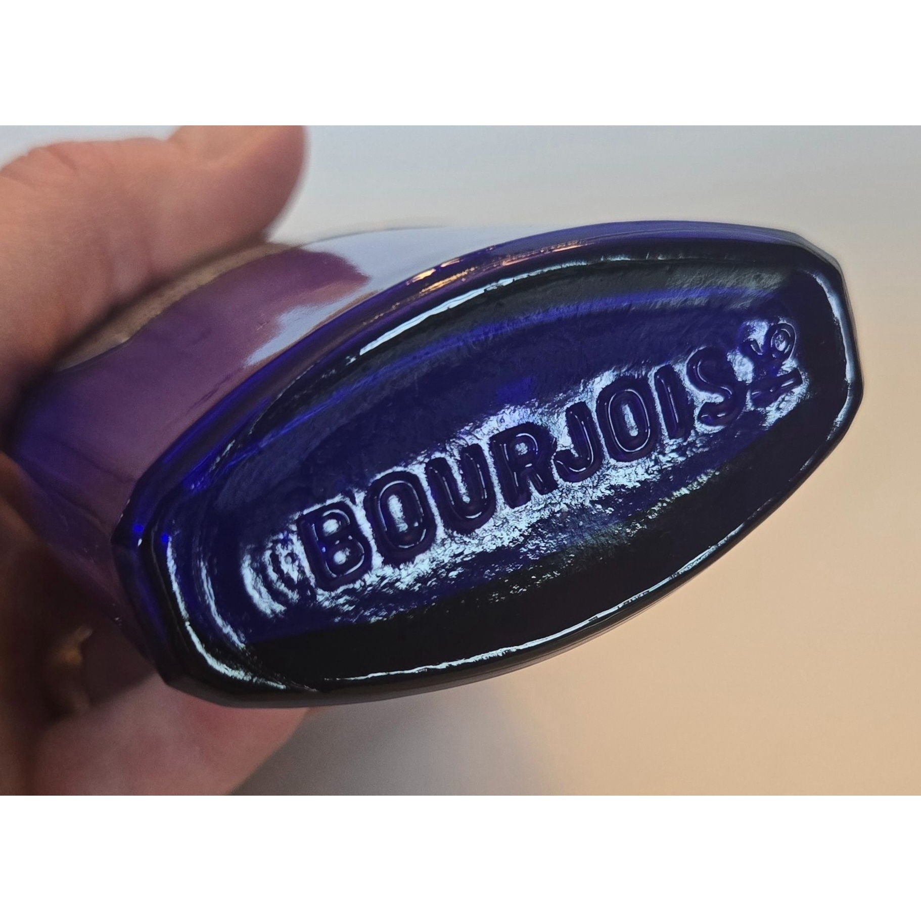 Bourjois Evening in Paris Talcum Powder, Cobalt Glass 3 oz READ!!