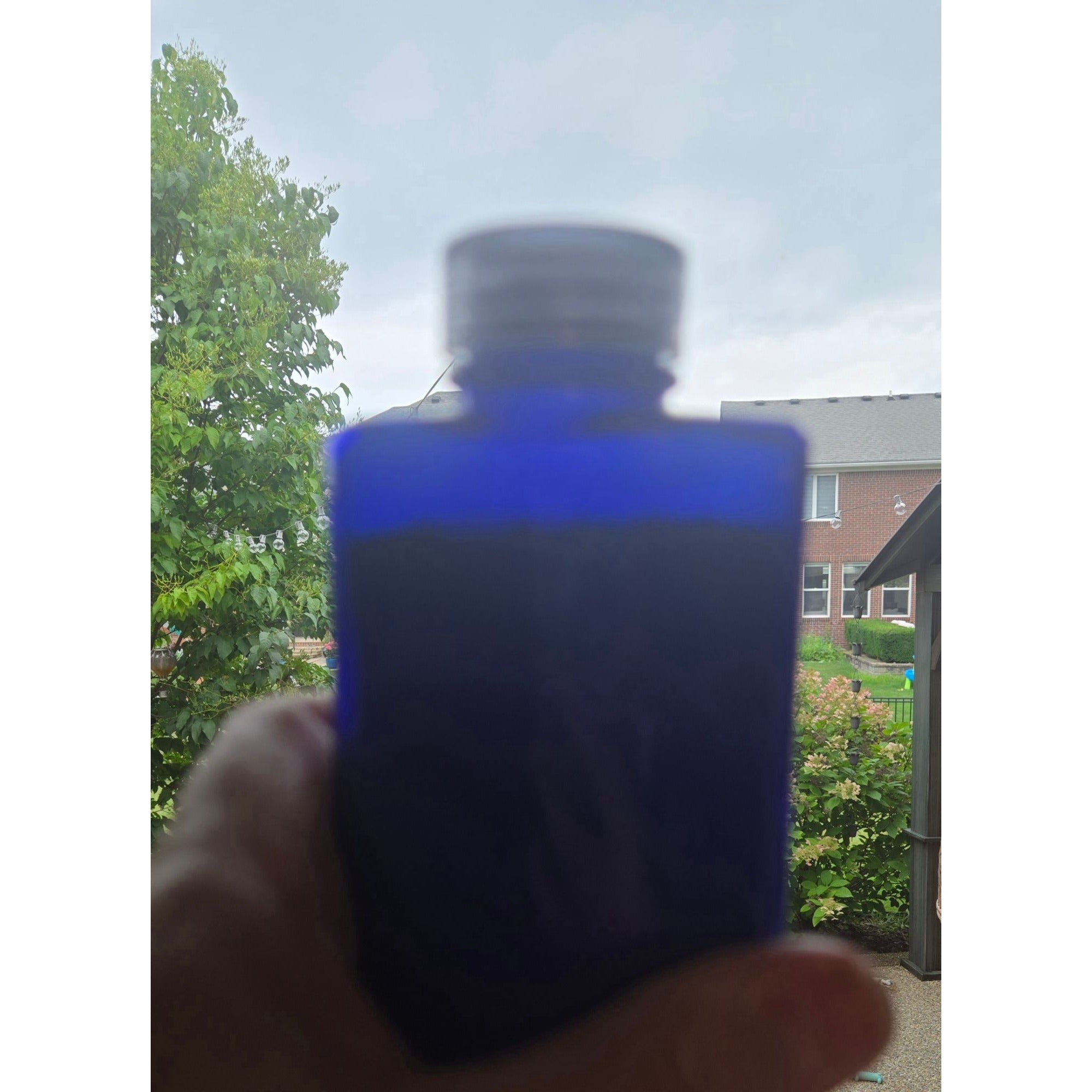 Bourjois Evening in Paris Talcum Powder, Cobalt Glass 3 oz READ!!