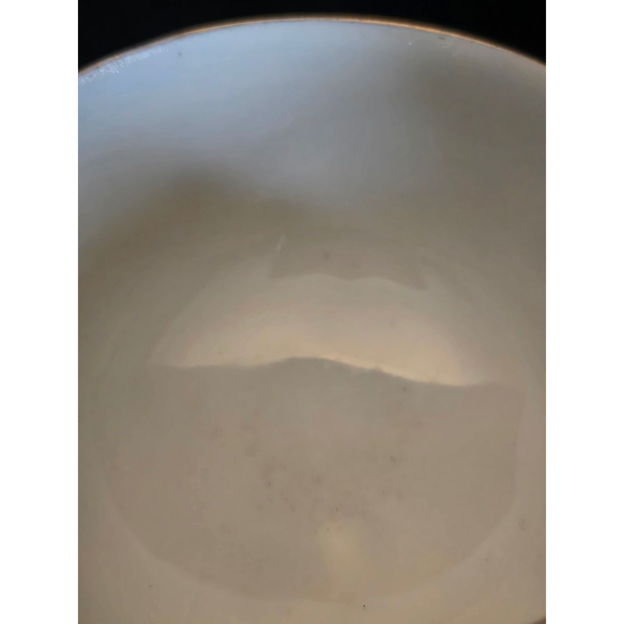 Antique Altrohau Czech Chinoiserie Floral Footed Teacup & Saucer Hand Painted