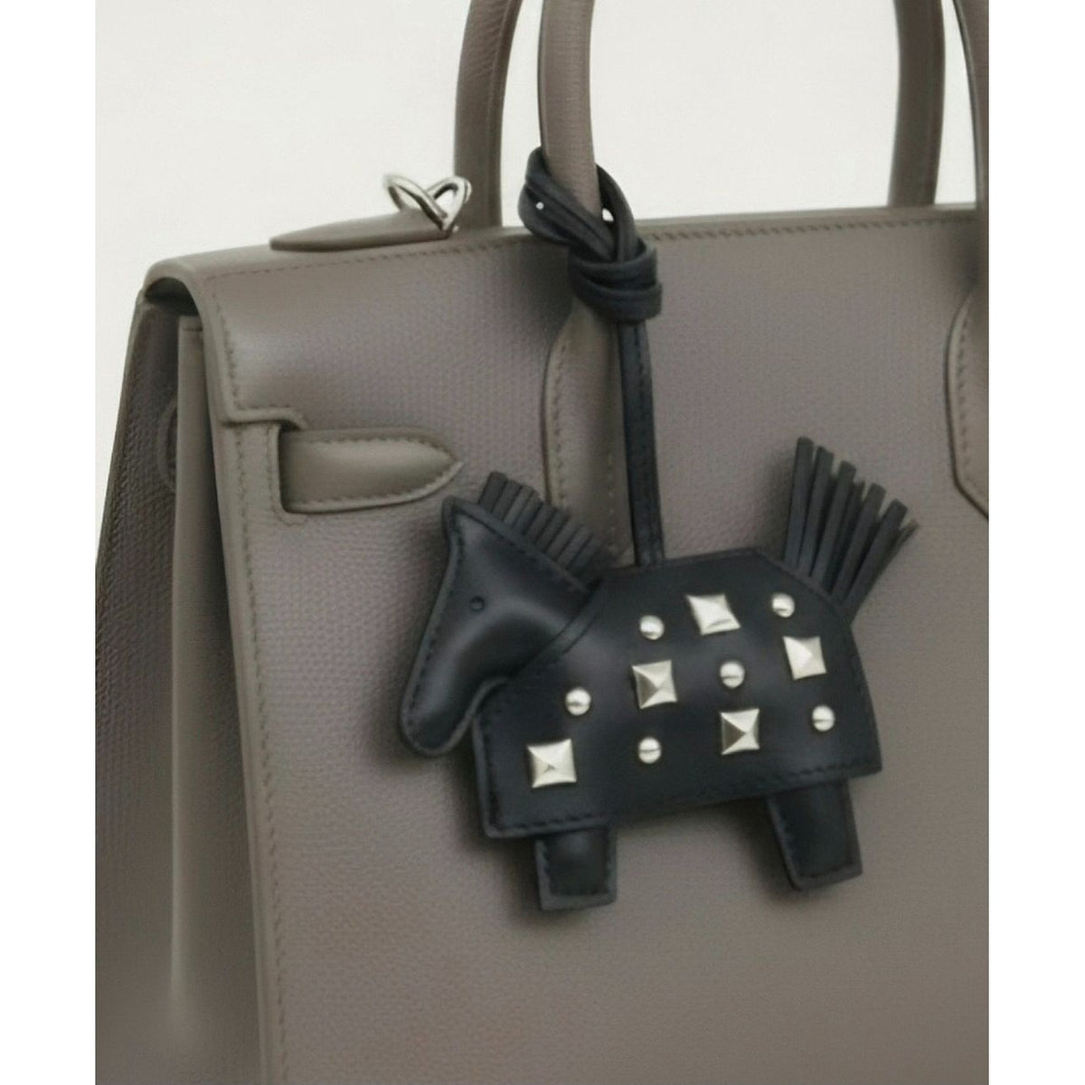 Horse handbag Charm Bag Charm purse Charm faux leather Silver Studs Strap