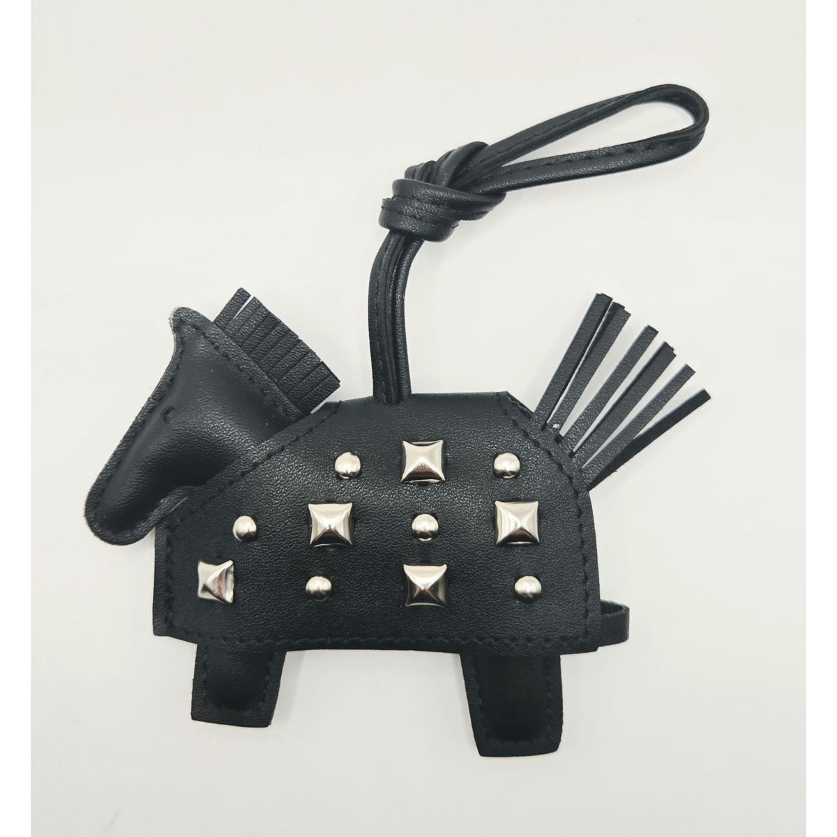 Horse handbag Charm Bag Charm purse Charm faux leather Silver Studs Strap