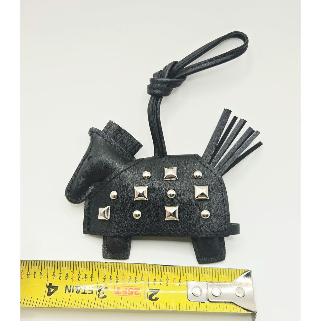 Horse handbag Charm Bag Charm purse Charm faux leather Silver Studs Strap