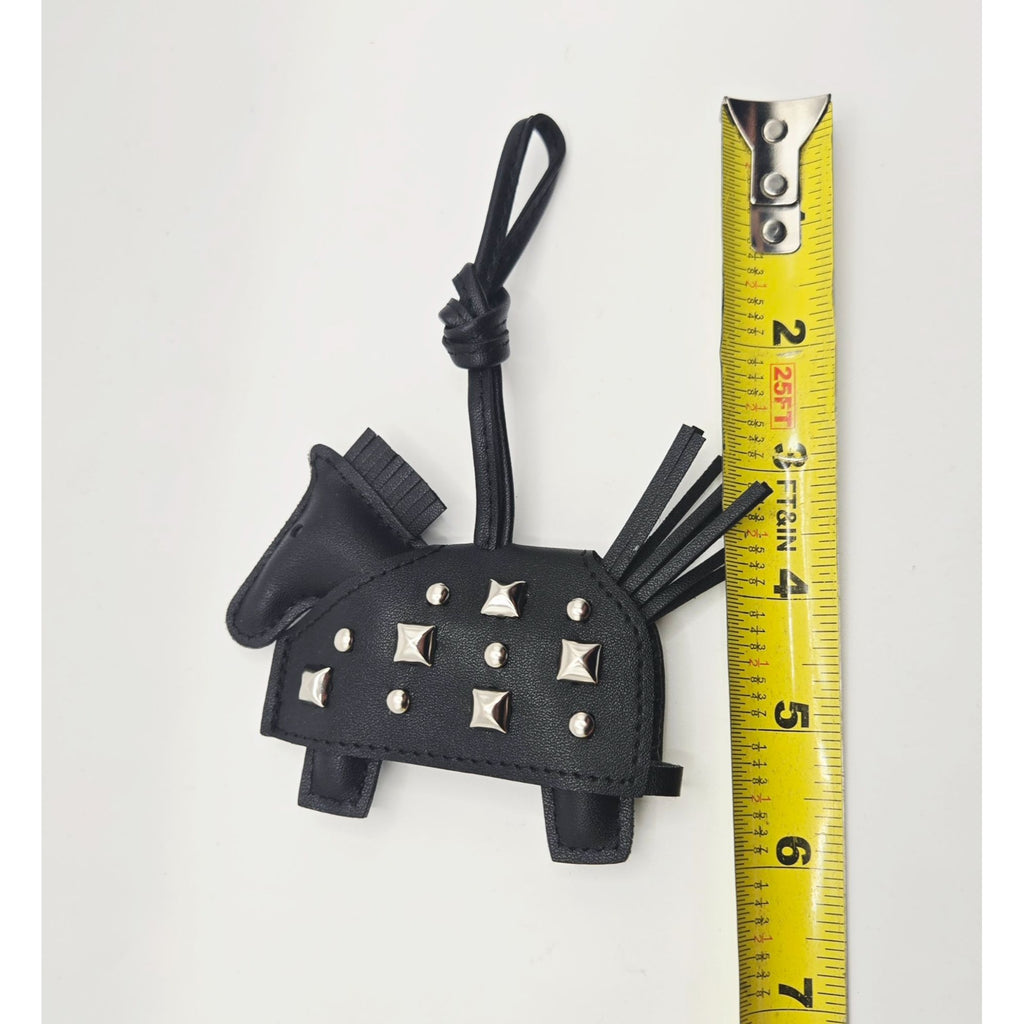 Horse handbag Charm Bag Charm purse Charm faux leather Silver Studs Strap