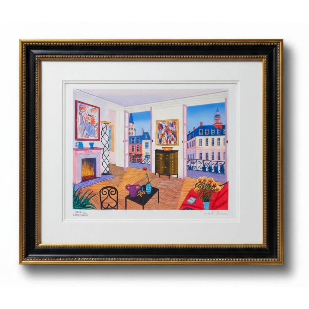 Fanch Ledan Serigraph "Salon Max-Arman" Signed and Numbered with COA