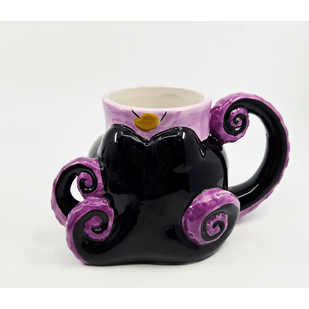 Disney Villains Ursula Sculpted Ceramic Mug Purple & Black 16 Oz