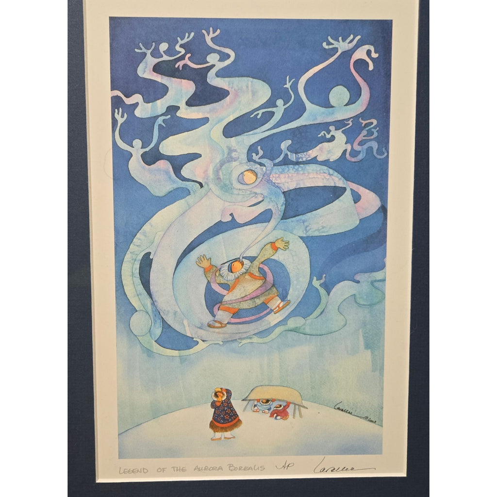 Legend Of The Aurora Borealis Framed Art Print Signed By Larsson 2003 Limited Edition AP