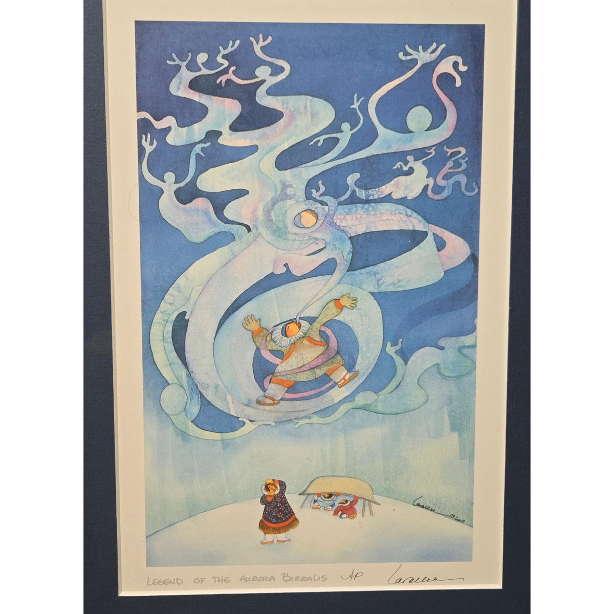 Legend Of The Aurora Borealis Framed Art Print Signed By Larsson 2003 Limited Edition AP