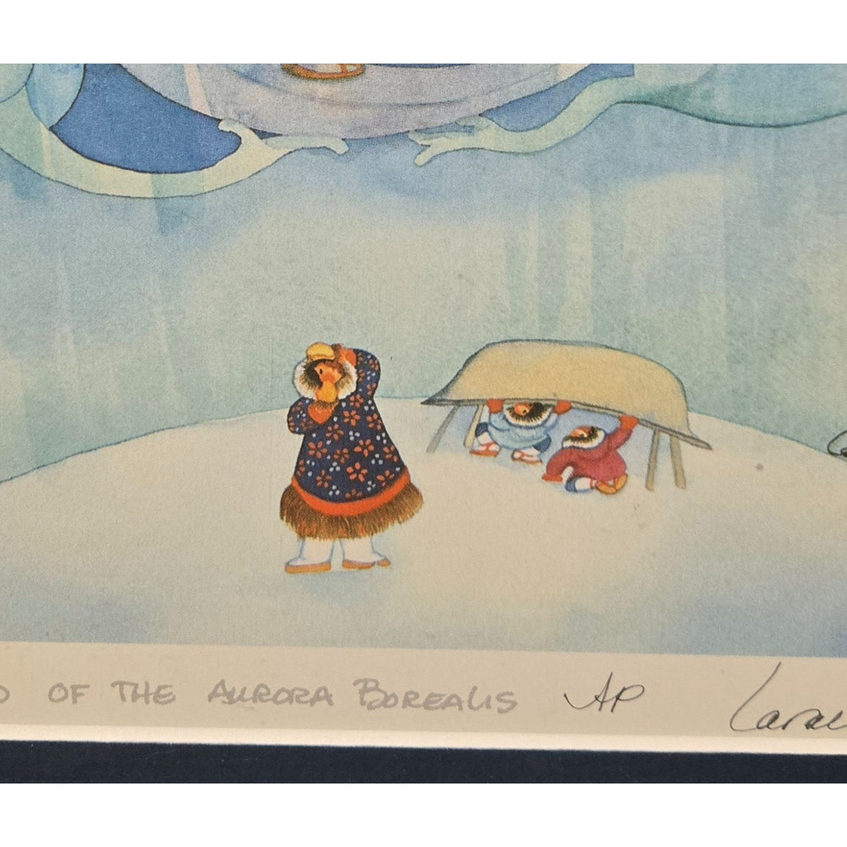 Legend Of The Aurora Borealis Framed Art Print Signed By Larsson 2003 Limited Edition AP
