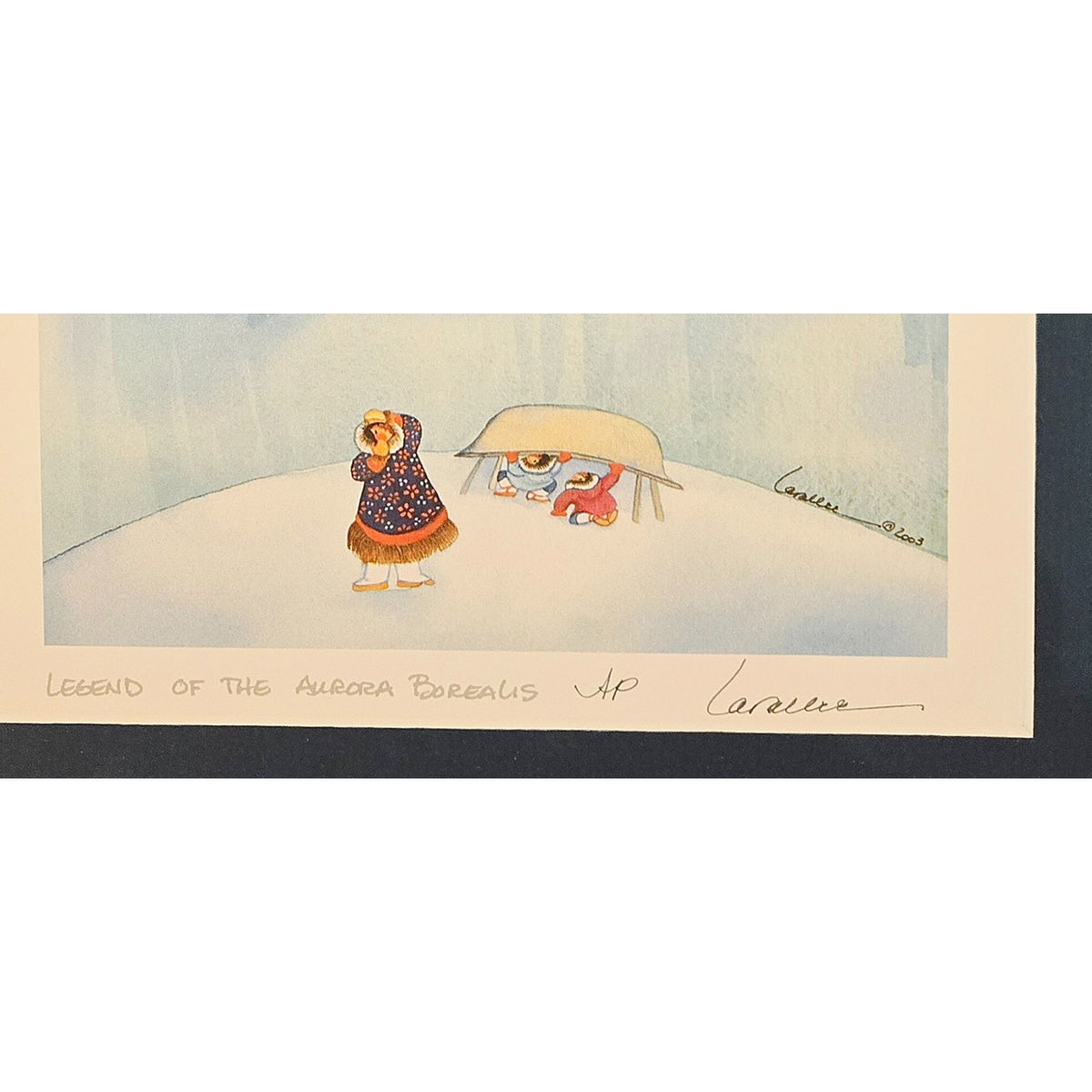 Legend Of The Aurora Borealis Framed Art Print Signed By Larsson 2003 Limited Edition AP