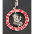 Winnie The Pewter Pooh Keychain Charm Disney Collectible Approx. 3 Inches