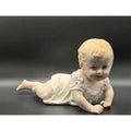 Porcelain Baby Piano Baby Figurine Vintage 1996 SCS Mark