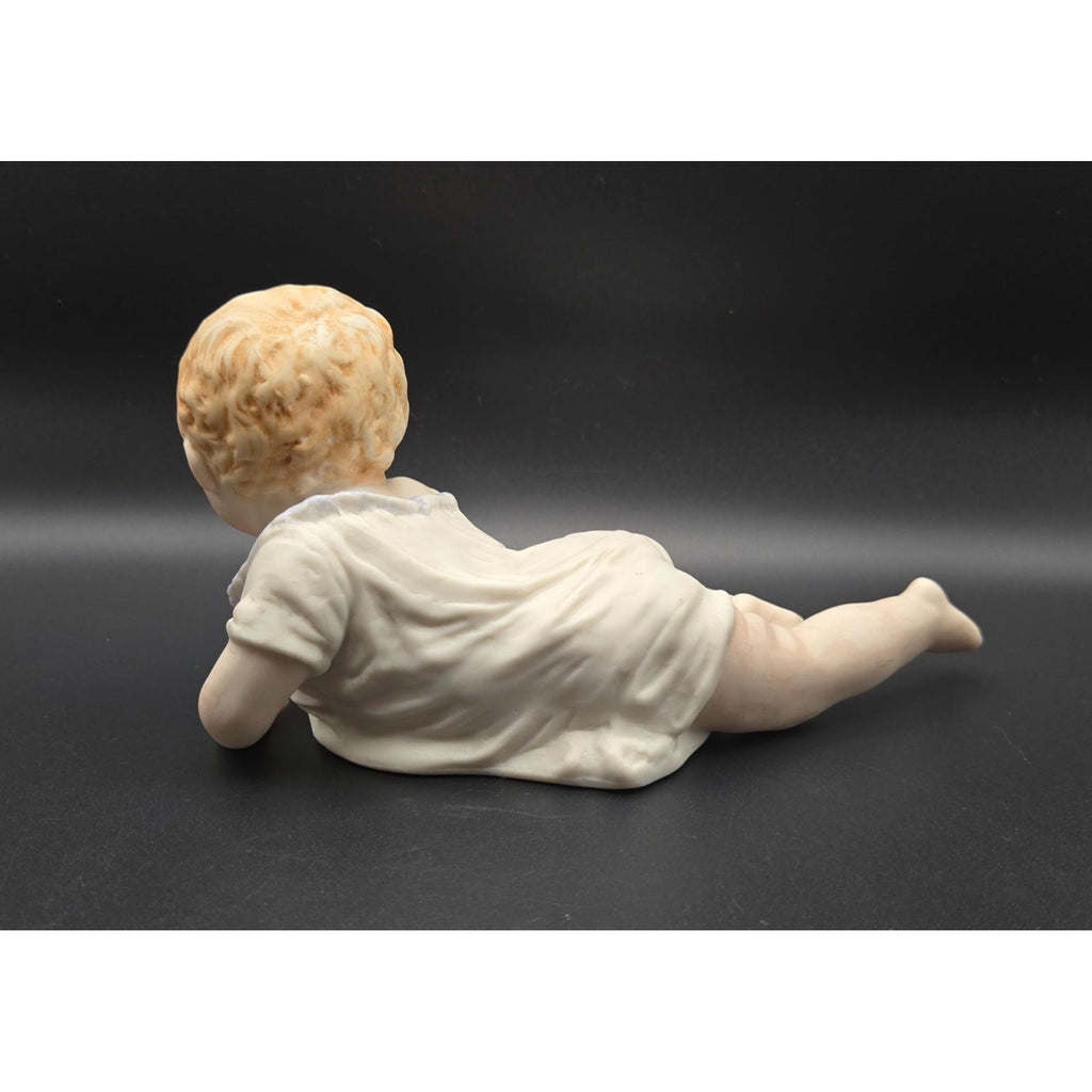 Porcelain Baby Piano Baby Figurine Vintage 1996 SCS Mark