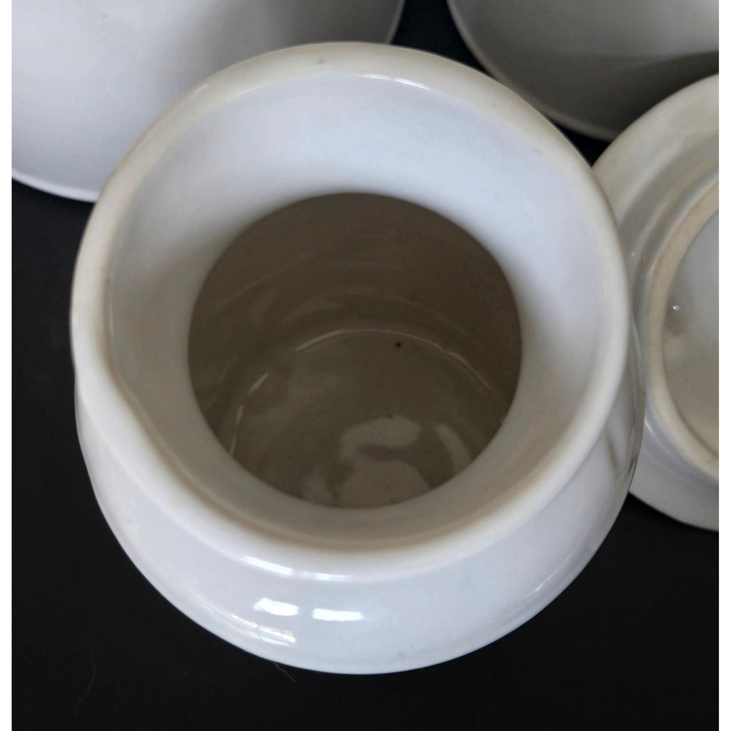 MCCOY Milk Jug Canister Set - Rosemary Laurel Thyme herb theme - floral Kitchen Storage With Lids