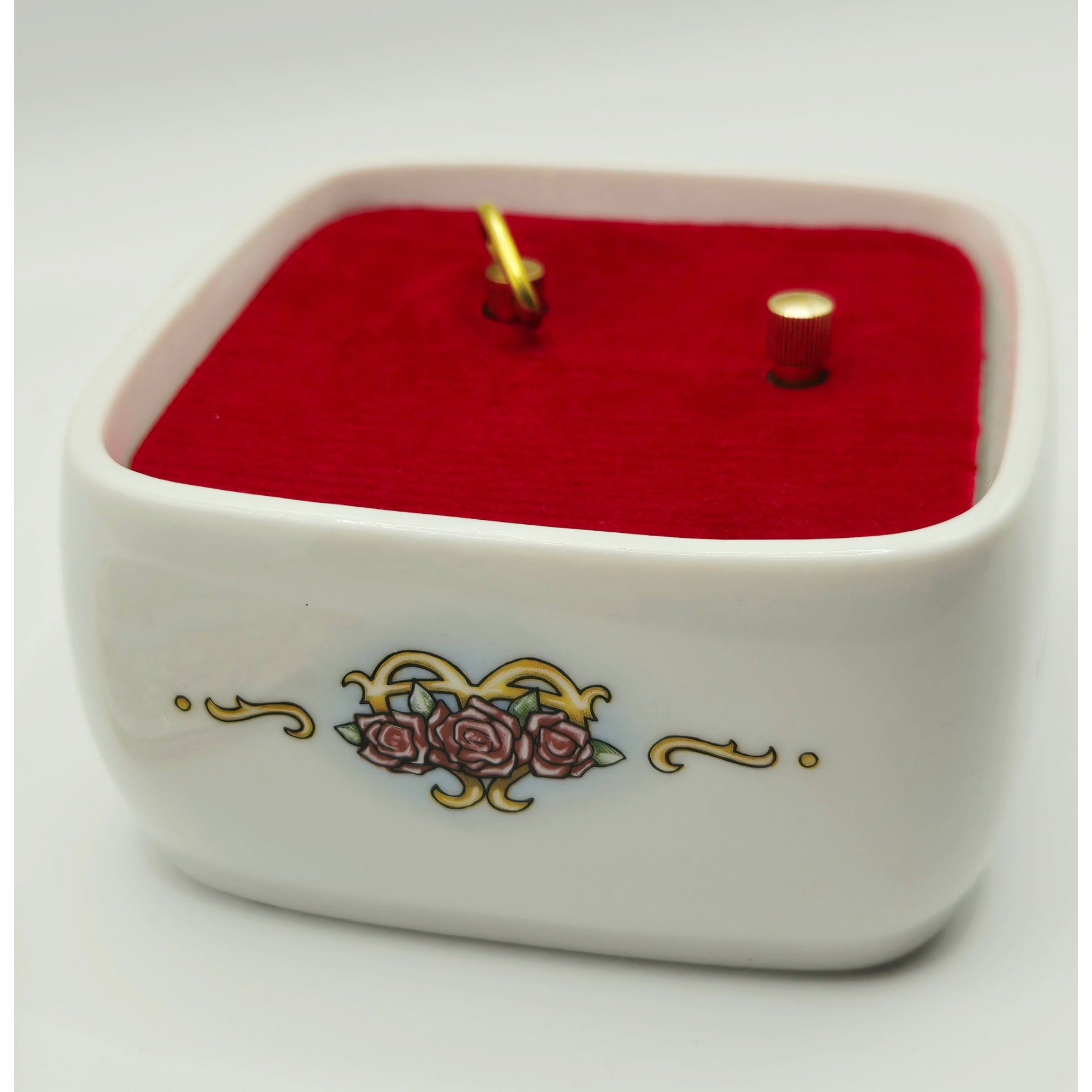 Serenades Star Dust Porcelain Music Box By Heritage House 1993 Cottage & Doves Design Limited Edition