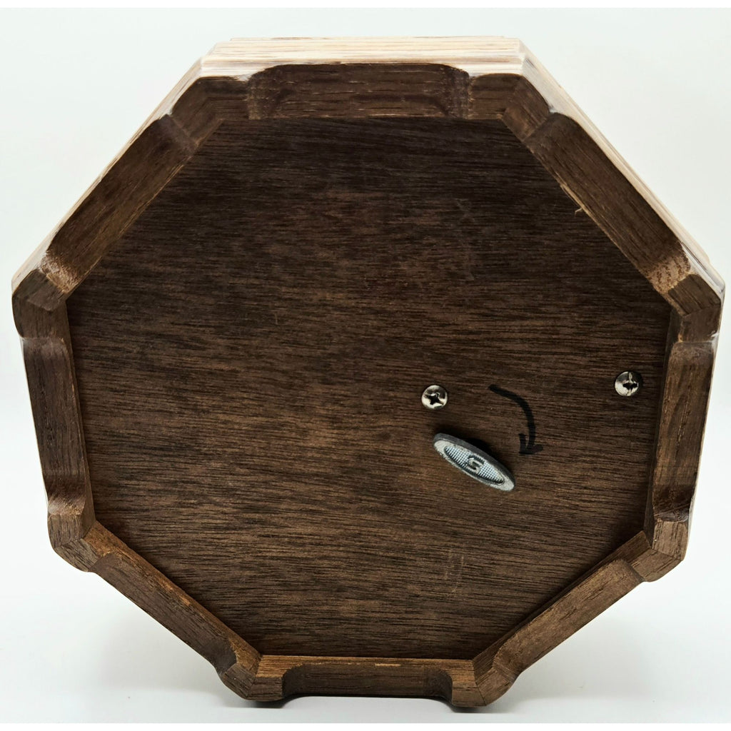 Oak Music Box Jewelry Box with Fairy on Lid, Clean Good Condition.  Plays Music Box Dancer tune.