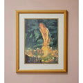 Framed Fairy Midsummers Eve Lithograpgh Edward R. Hughes Gold Embossed Frame 20"