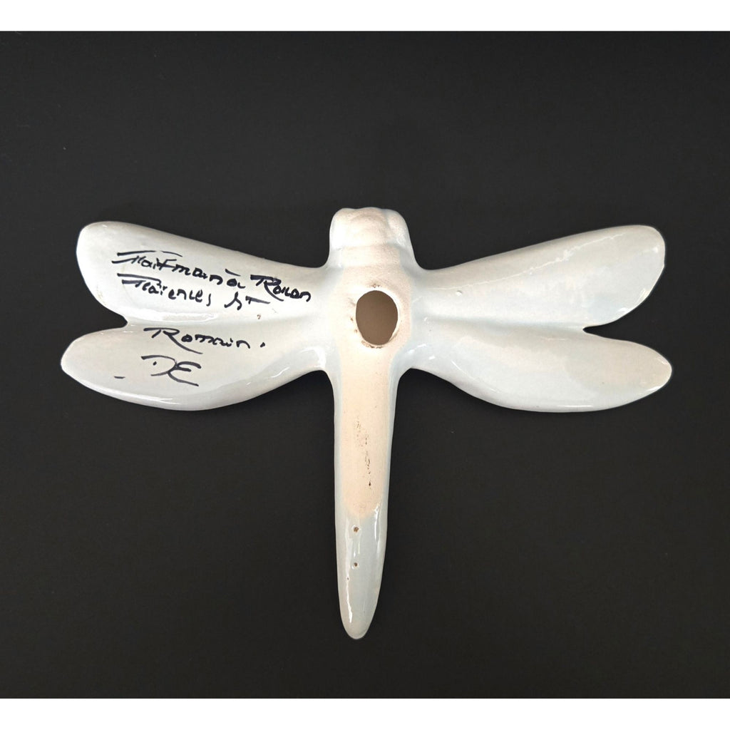 Portugal pottery Dragonfly Wall Art Floral & Insect Motif Home Decor