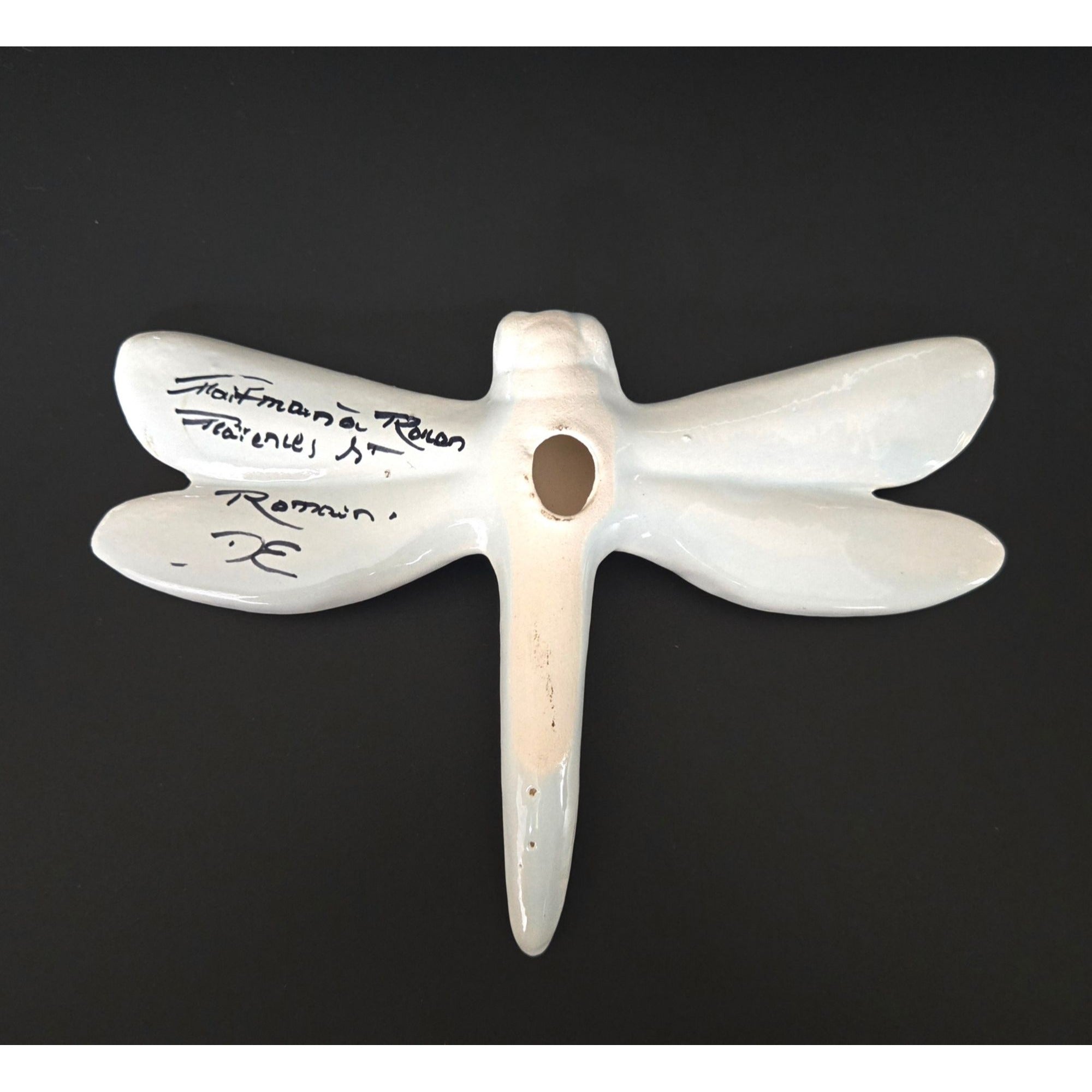 Portugal pottery Dragonfly Wall Art Floral & Insect Motif Home Decor