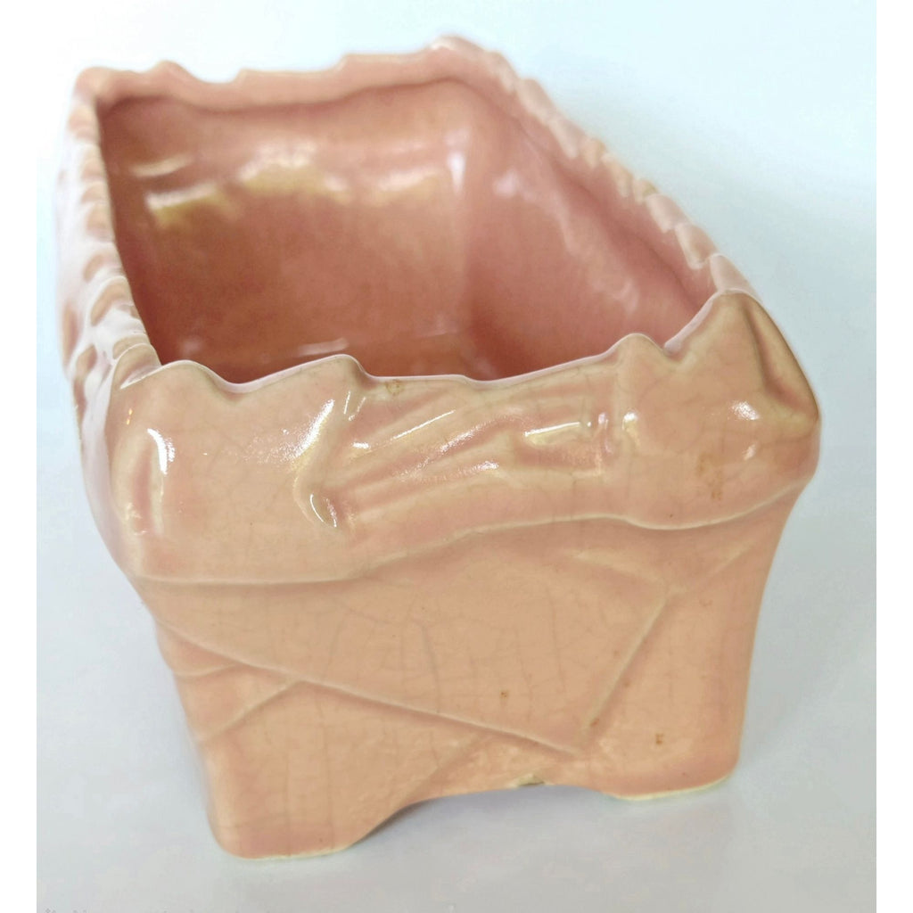 Old McCoy Peachy Pink Rectangle Planter, MCM