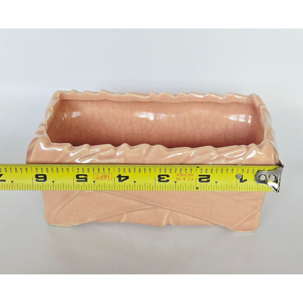Old McCoy Peachy Pink Rectangle Planter, MCM