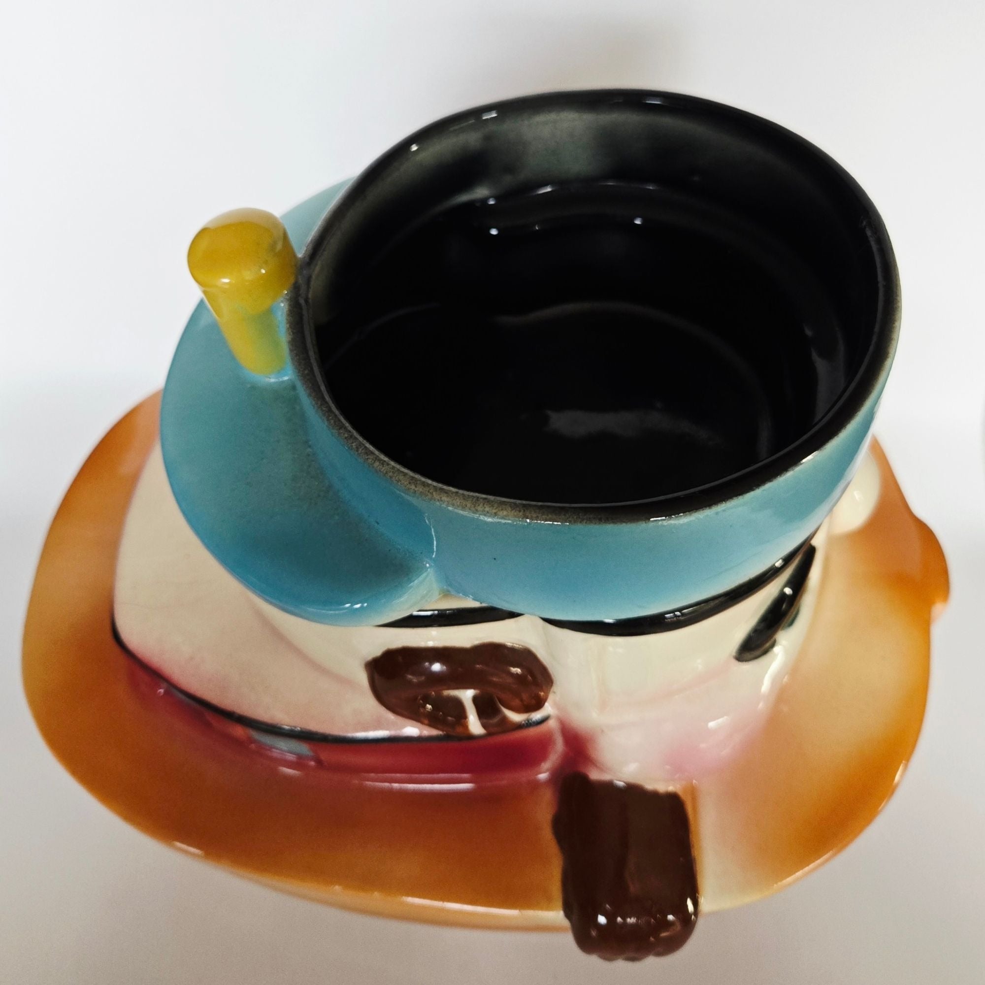 1940s Sierra Tuggle Tugboat Ceramic Cookie Jar  Hand-Painted Nautical Decor Collectible