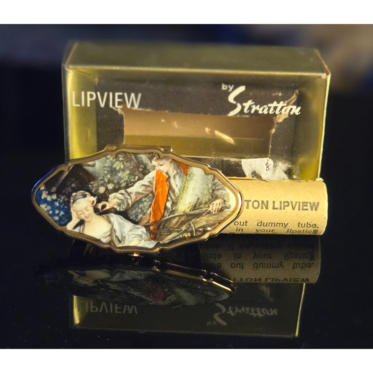 Stratton Lipview Lipstick Holder w/Mirror