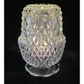 Vintage Indiana Glass Diamond Point Fairy Lamp, Angel Light, Votive Candle Lamp, Collectible