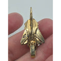 Vintage brass F14 Tomcat Fighter Jet Tie Clip