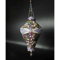 Bradford Exchange Louis Tiffany Porcelain, Dragonfly Stained Glass Inspired Ornament